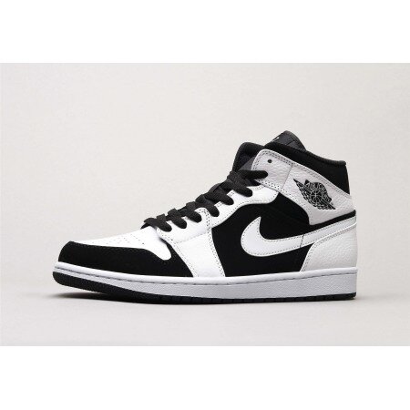 Jordan 1 Mid White Black 554724-113