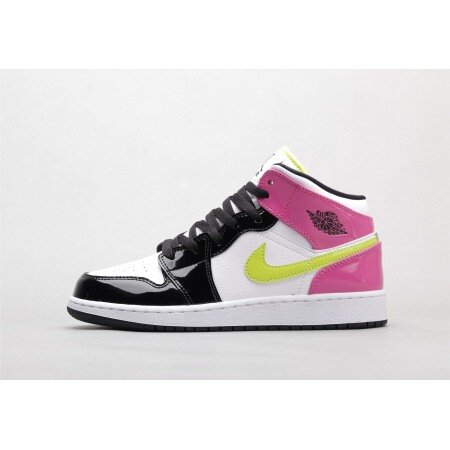 Jordan 1 Mid White Black Cyber Pink CZ9834-100