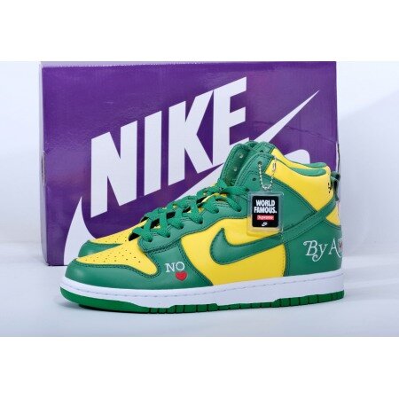 Nike SB Dunk High Supreme By Any Means Brazil DN3741-700 Nike SB Dunk High Supreme By Any Means Brazil DN3741-700
