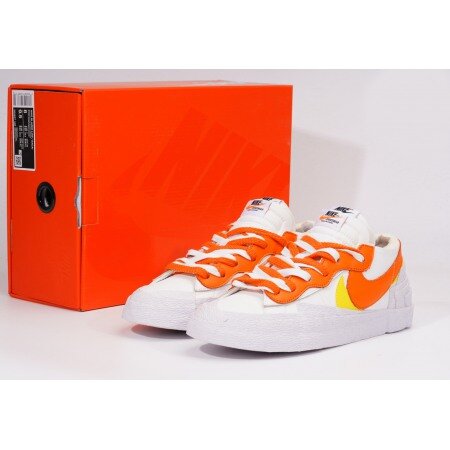 NK x Sacai Blazer Low "White Magma Orange" DD1877-100 NK x Sacai Blazer Low "White Magma Orange" DD1877-100