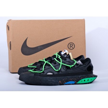 Nike Blazer Low Off-White Black Electro Green DH7863-001 Nike Blazer Low Off-White Black Electro Green DH7863-001