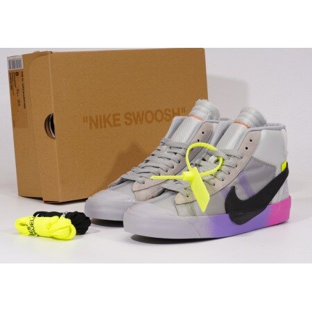 Nike Blazer Mid Off-White Wolf Grey Serena Queen AA3832-002 Nike Blazer Mid Off-White Wolf Grey Serena Queen AA3832-002
