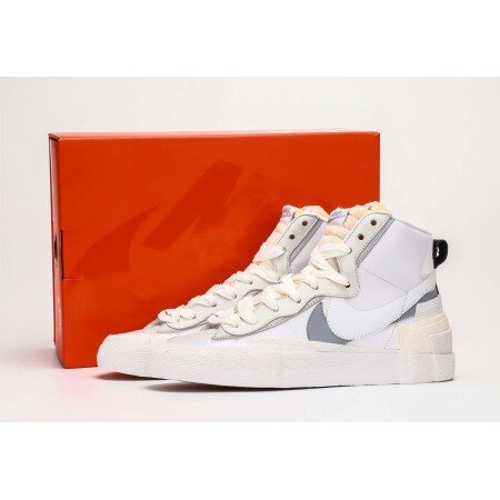 Sacai x Nike Blazer Mid White Grey BV0072-100 Sacai x Nike Blazer Mid White Grey BV0072-100