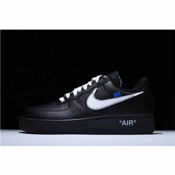 2018 Off-White x Nike Air Force 1 '07 Black White Men's Size AA5122-001