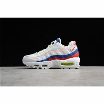 Men's and Women's Nike Air Max 95 Corduroy White Multi AQ4138-101