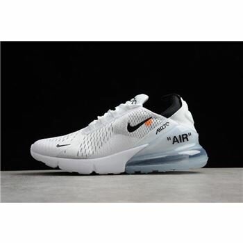 Off-White x Nike Air Max 270 White Black Men's Running Shoes Free Shipping