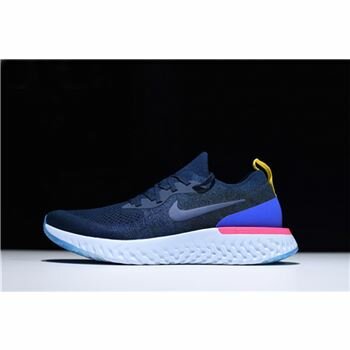 Nike Epic React Flyknit College Navy/Racer Blue Running Shoe AQ0067-400