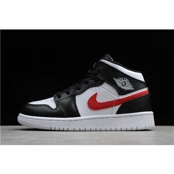Grade School Air Jordan 1 Mid Multi Swoosh Black/White-University Red-Tour Yellow 554725-052 Grade School Air Jordan 1 Mid Multi Swoosh Black/White-University Red-Tour Yellow 554725-052