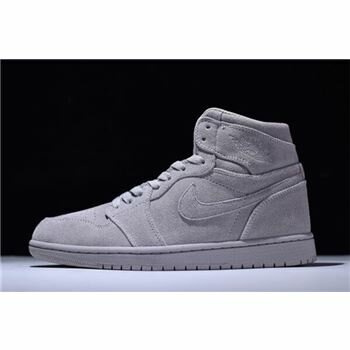 New Air Jordan 1 Retro High Wolf Grey Suede 332550-031 For Sale