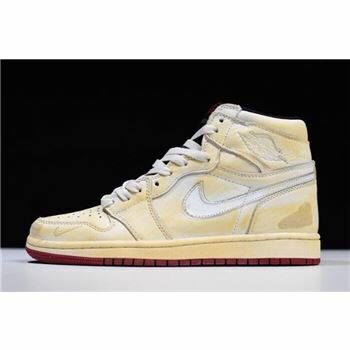 Nigel Sylvester x Air Jordan 1 High OG Sail/Varsity Red-Reflect Silver-White BV1803-106