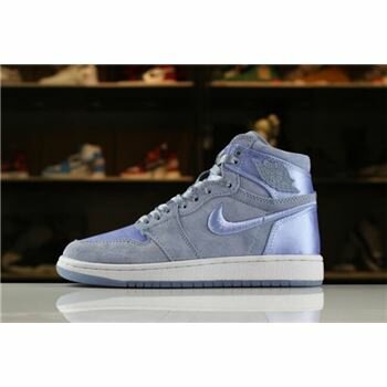 Women's Air Jordan 1 Retro High SOH Hydrogen Blue/White-Metallic Gold AO1847-445