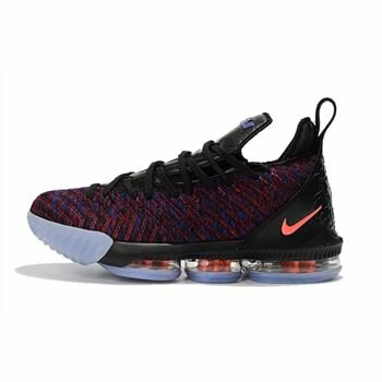Men's Nike LeBron 16 Black/Multicolor-Orange Basketball Shoes For Sale