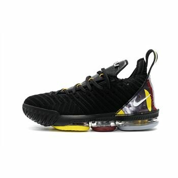 Nike LeBron 16 Black/Yellow-White For Sale