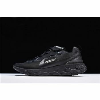 Undercover x Nike React Element 87 Triple Black AQ1813-336 Free Shipping