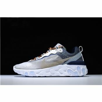Undercover x Nike React Element 87 White/Cream/Blue AQ1813-343