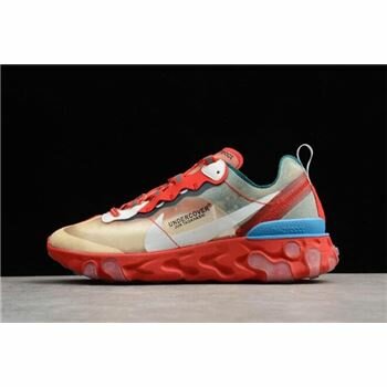 Undercover x Nike React Element 87 Red/Light Green/Sail Men's Size For Sale