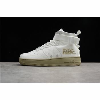 Men's and Women's Nike SF Air Force 1 Mid Ivory/Ivory-Neutral Olive 917753-101