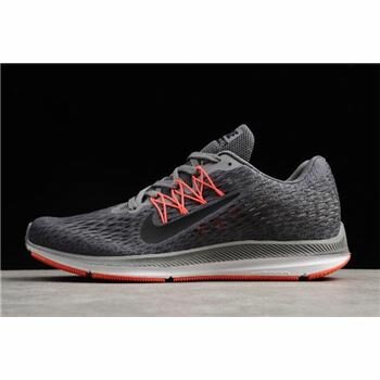 Nike Zoom Winflo 5 Dark Grey/Black-Red Men's Running Shoes AA7406-006