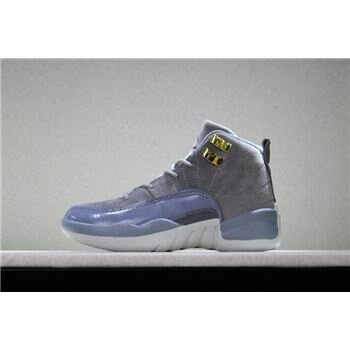 Kid's Air Jordan 12 Dark Grey