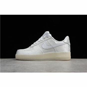 Men's and Women's CLOT x Nike Air Force 1 Premium Triple White AO9286-100