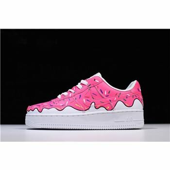 Custom Sneaker BOYZ x Nike Air Force 1 Low Pink White Women's Size 596728-818