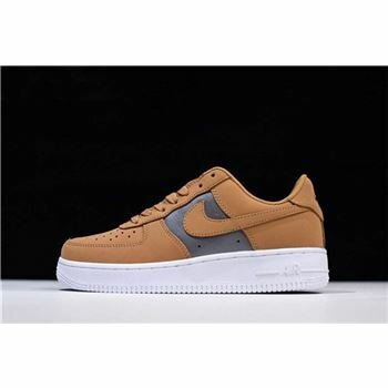 Mens and WMNS Nike Air Force 1 Low Bio Beige/Metallic Silver AH6827-200
