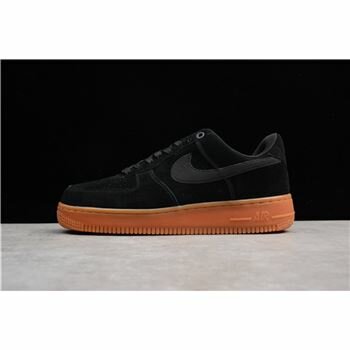 Men's and Women's Nike Air Force 1 '07 SE Black Gum AA0287-002