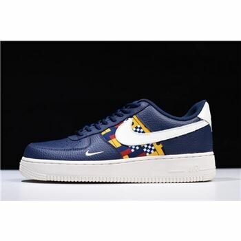 Nike Air Force 1 Low Nautical Redux Navy/White-Yellow AR5394-400 Free Shipping